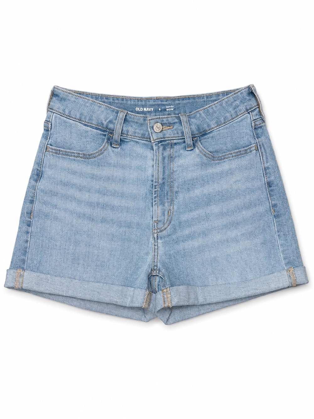 Old Navy Light Blue Roll-Cuff Denim Shorts